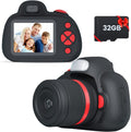 Kids Digital Camera 2.4 inch IPS Screen with Flash 32G SD Card Black G413705