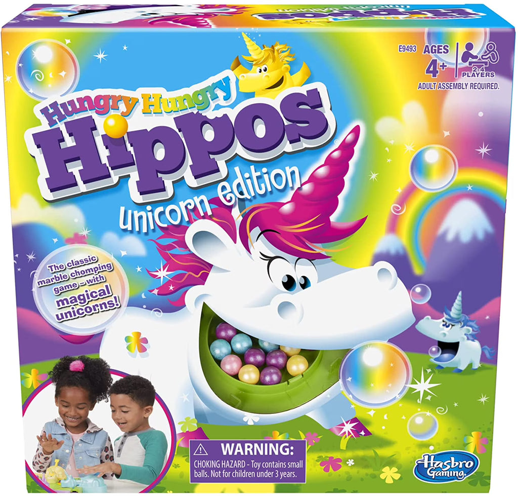 Hungry Hungry Hippos Unicorn Edition Board Game C693008