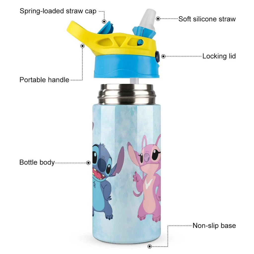 Stainless Steel Vacuum Insulated Water Bottle With Straw I24857