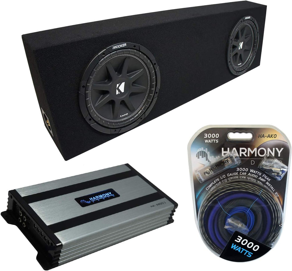 Black Sub Box Enclosure & Amp N6741