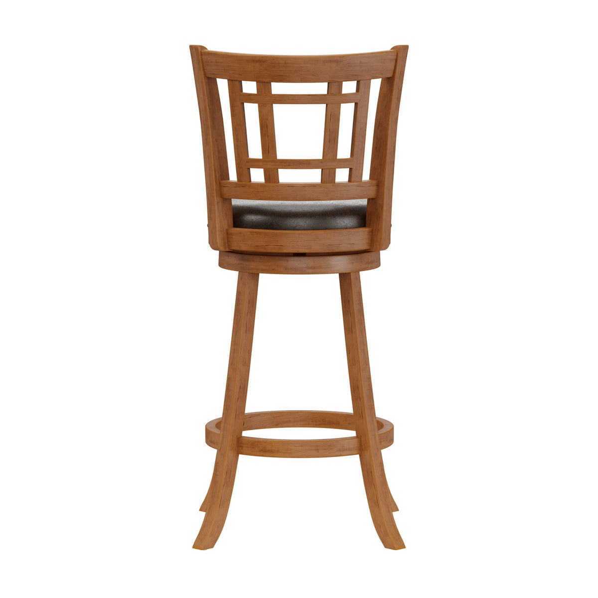 Brown Swivel Bar Stool W7138