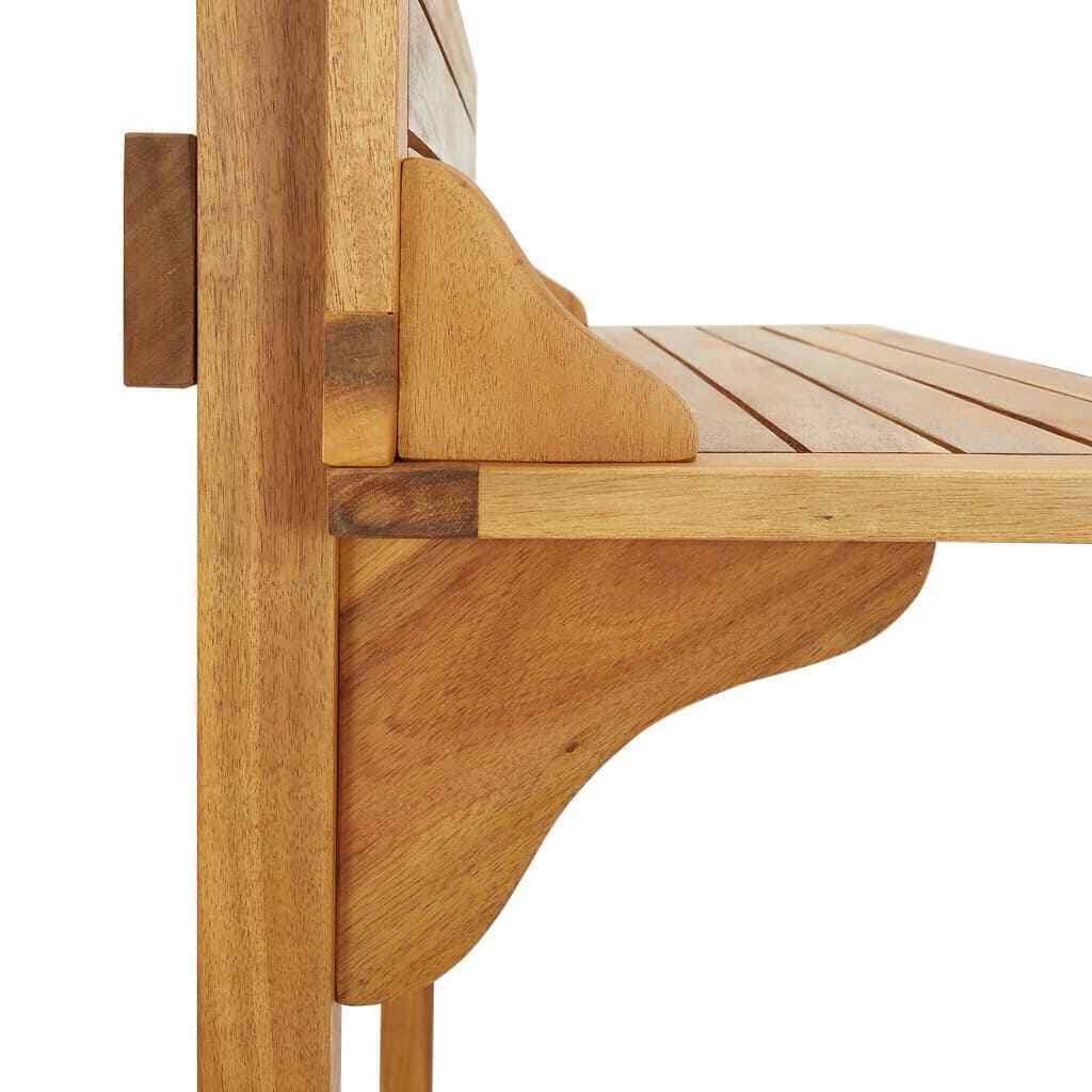 Solid Acacia Wood Balcony Bar Table K640