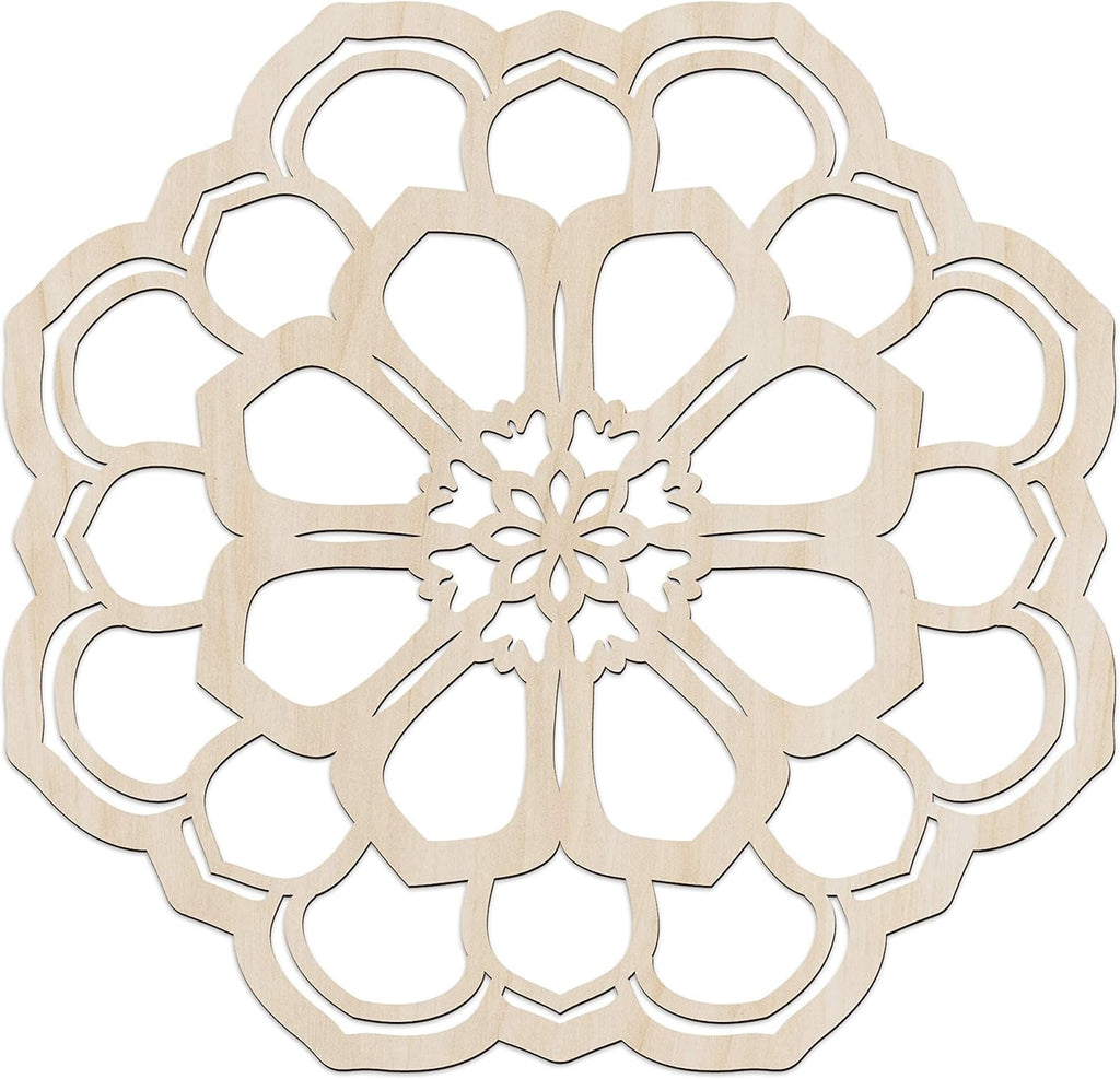Mandala Wooden Wall Art, 11.4 X 11.4 X 0.1 R77917