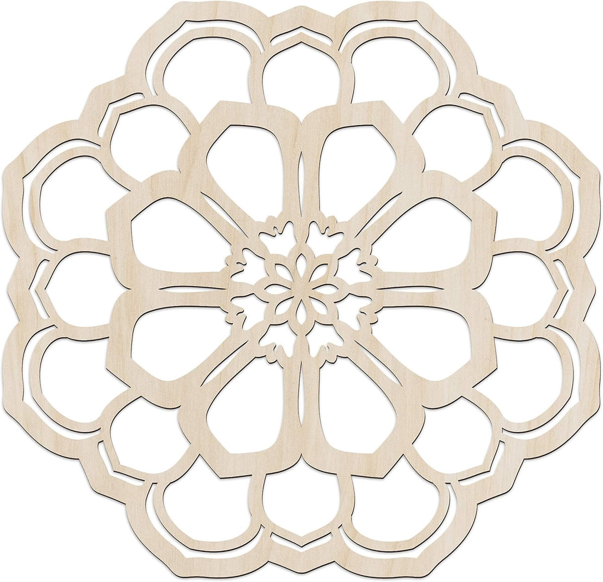 Mandala Wooden Wall Art, 11.4 X 11.4 X 0.1 R77917