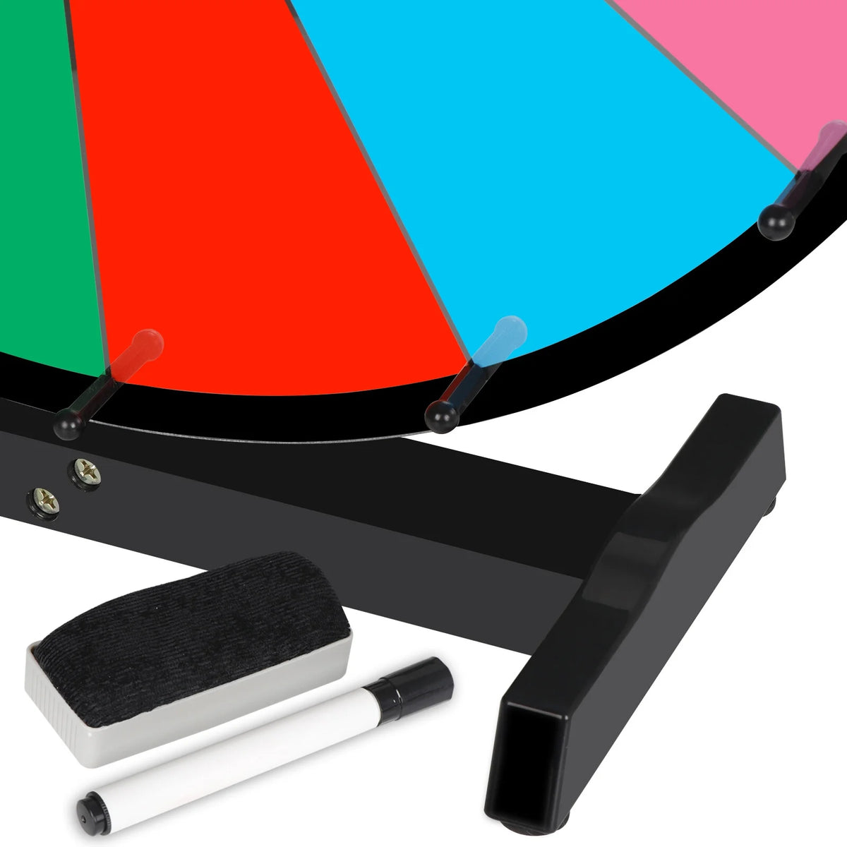 Red Tabletop Prize Wheel with 14 Slots D195