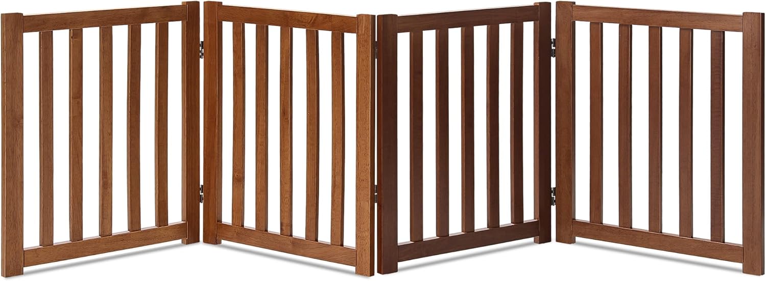 Oak Wood Foldable Pet Gate O7125