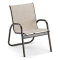 Silver Stackable Sling Dining Chair R530374