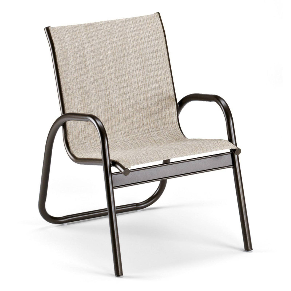 Silver Stackable Sling Dining Chair R530374