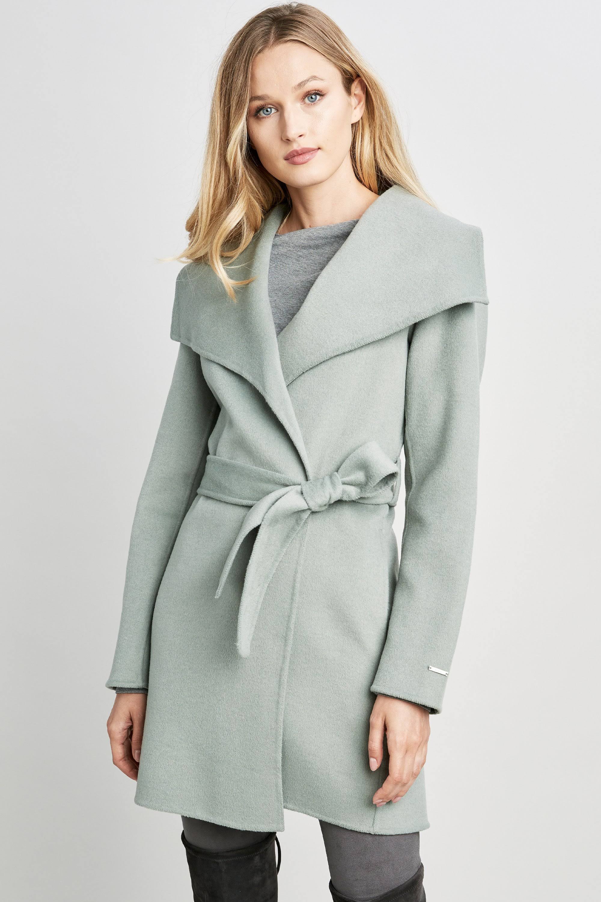 Sage Double Face Wool Coat I853314