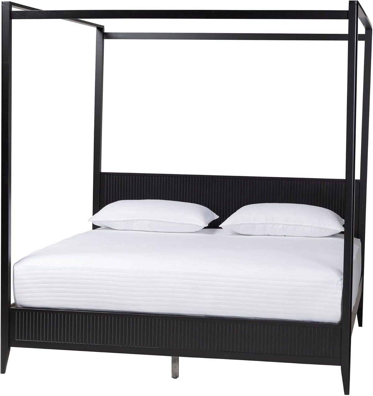 Black King Wood Canopy Bed X2157