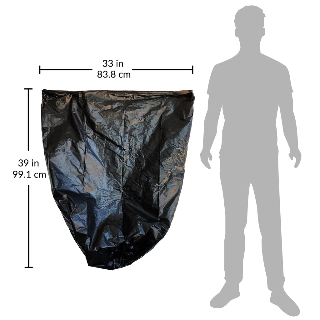 33 Gallon Recyclable Trash Bags 150 Count Black I5625