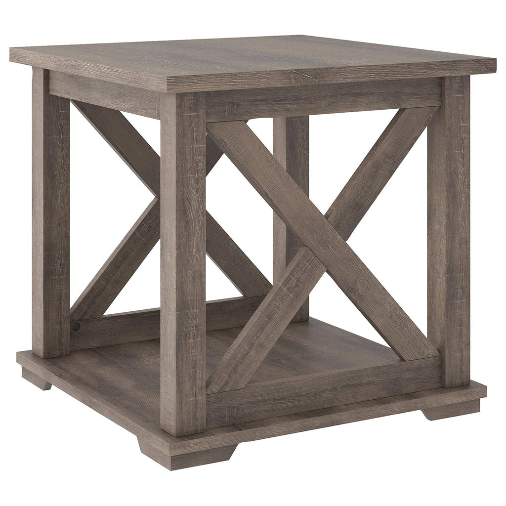 Gray Square End Table C18613