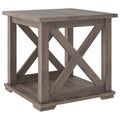 Gray Square End Table C18613