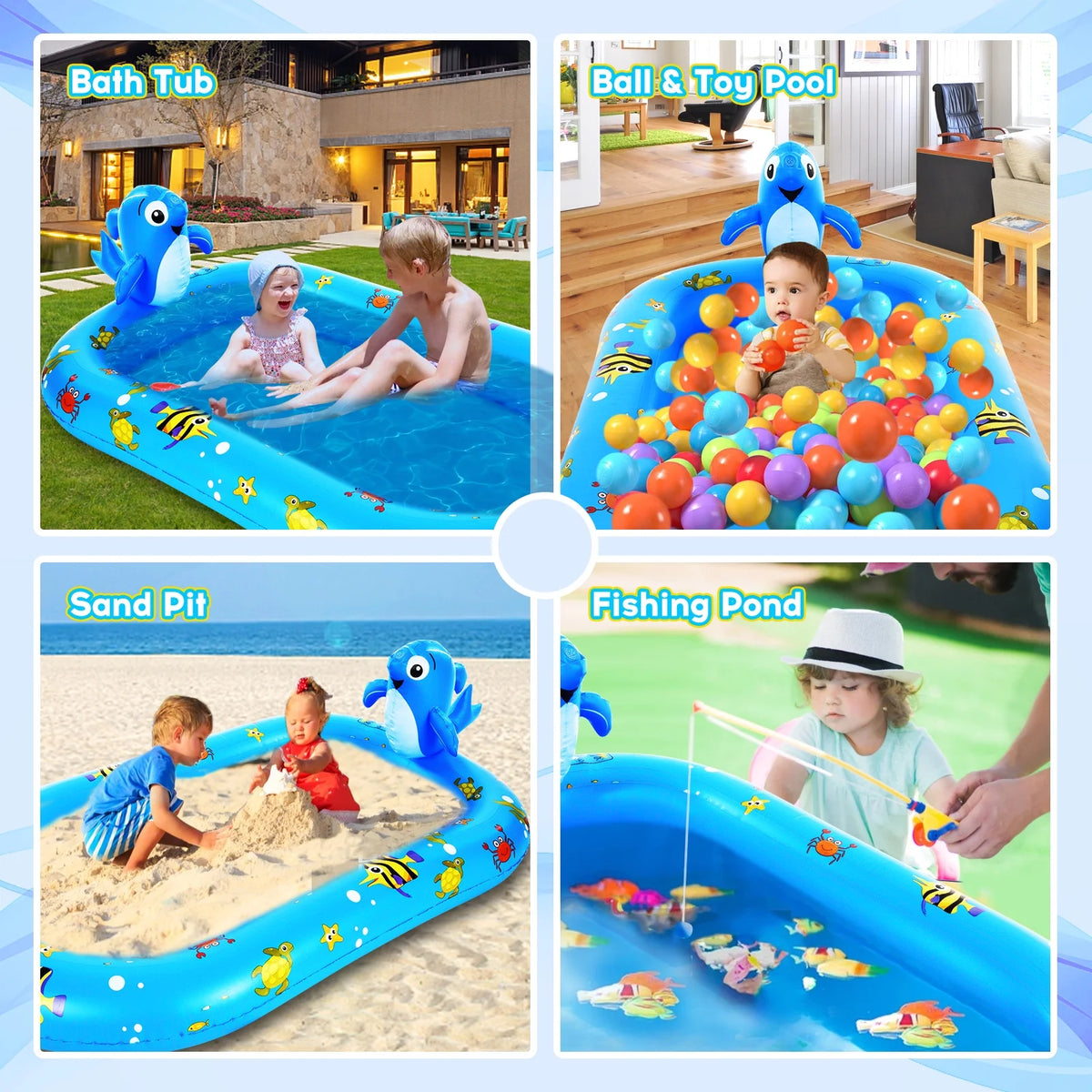 Inflatable Sprinkler Kiddie Pool L771
