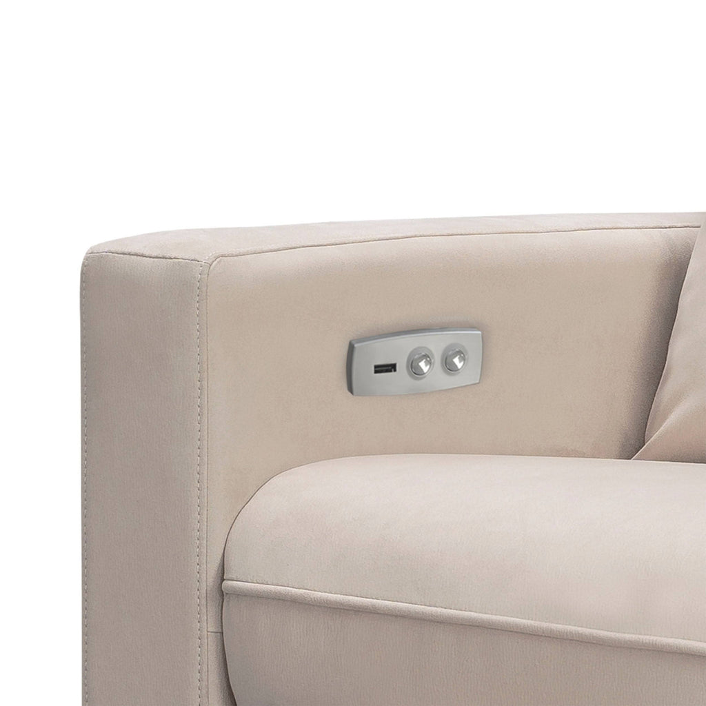 Charcoal Swivel Glider Power Recliner P56477