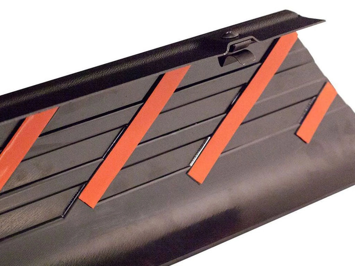 Black Smooth BedRail Caps with Stake Holes, 2-Pc G2880