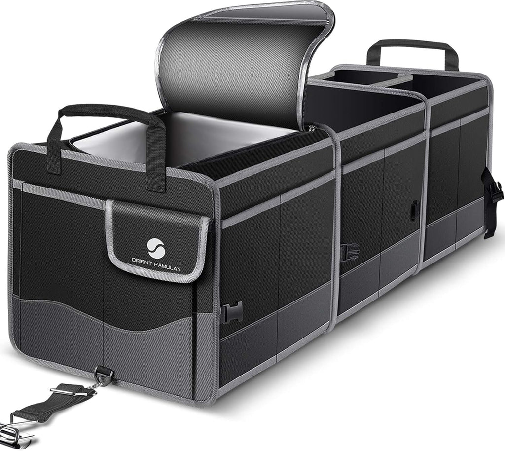 Blue Pack of 2 Waterproof Car Trunk Organizer with Cooler G2095