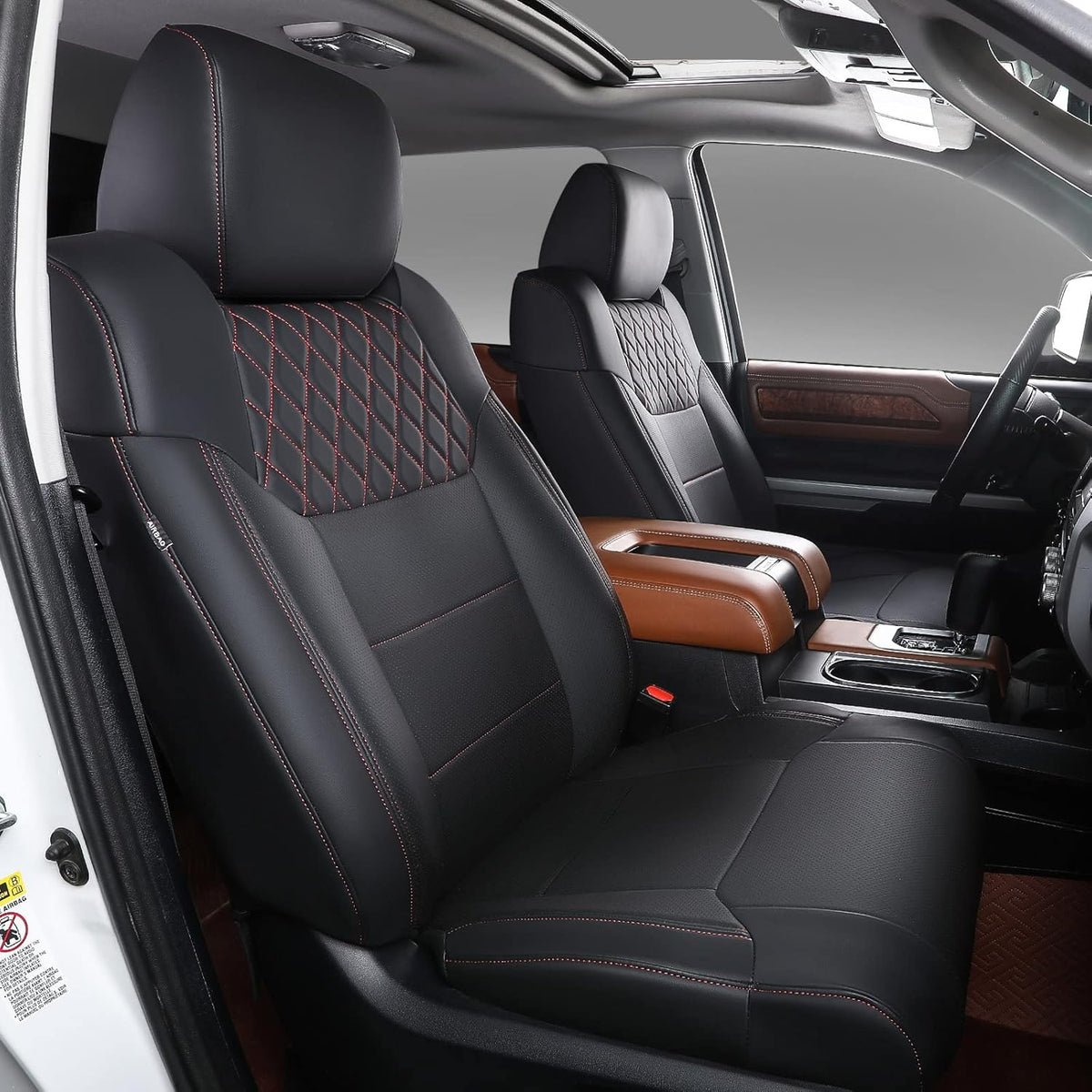 Black Seat Covers for Toyota Tundra Extended and Double Cab K3881
