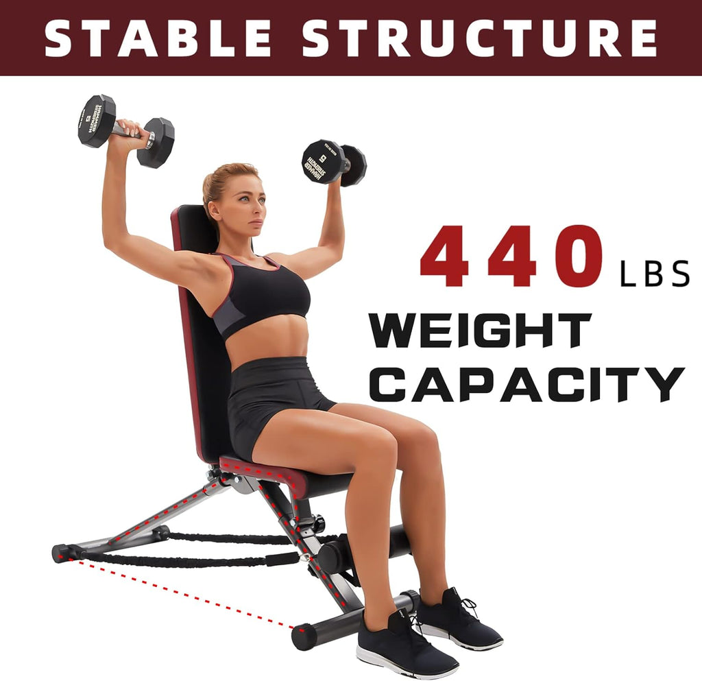 Adjustable Incline Decline Utility Exercise Bench K6876