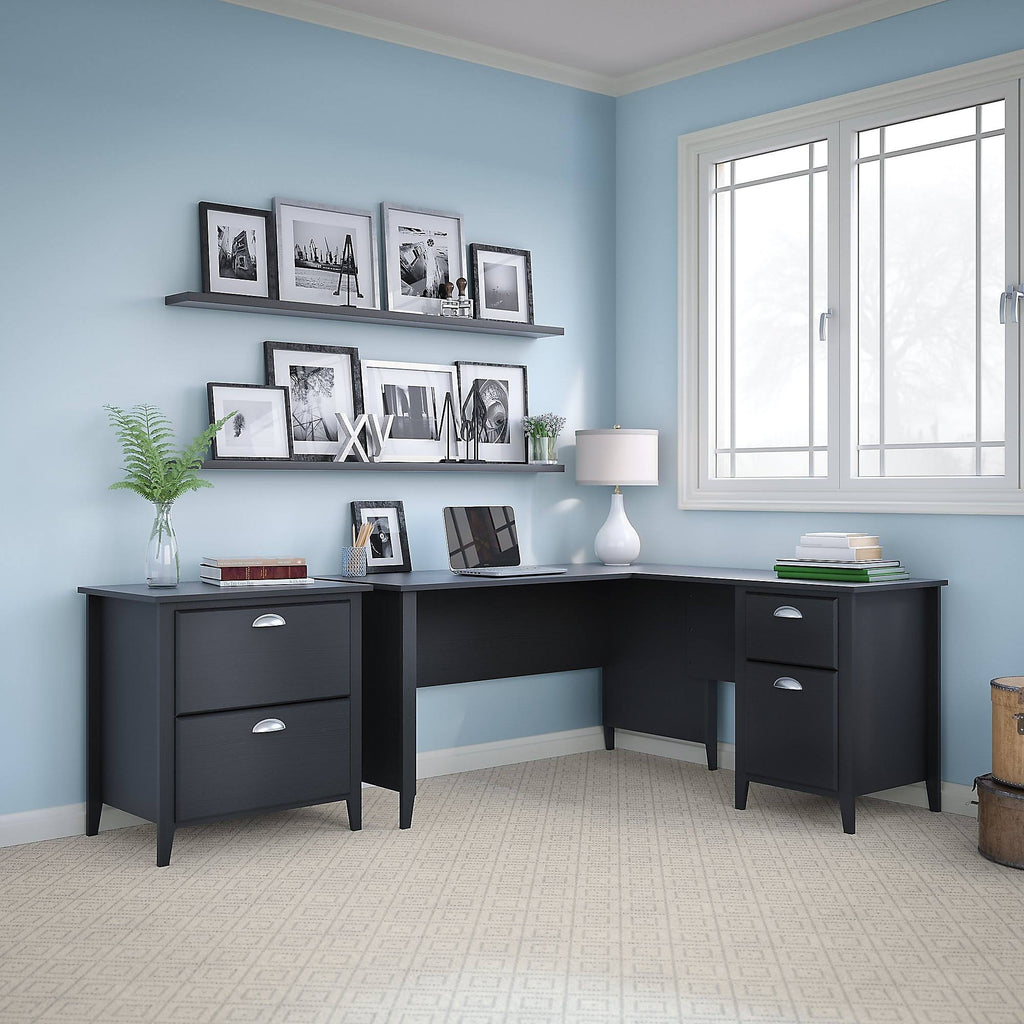 Black Lateral File Cabinet P19859