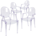 Clear Stackable Side Chair V479