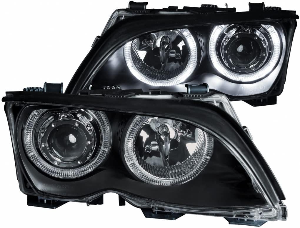 Projector Headlights with Halo Black U294416