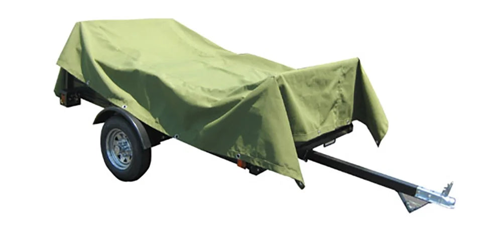12' x 20' Green Polyester Canvas Tarp F2256