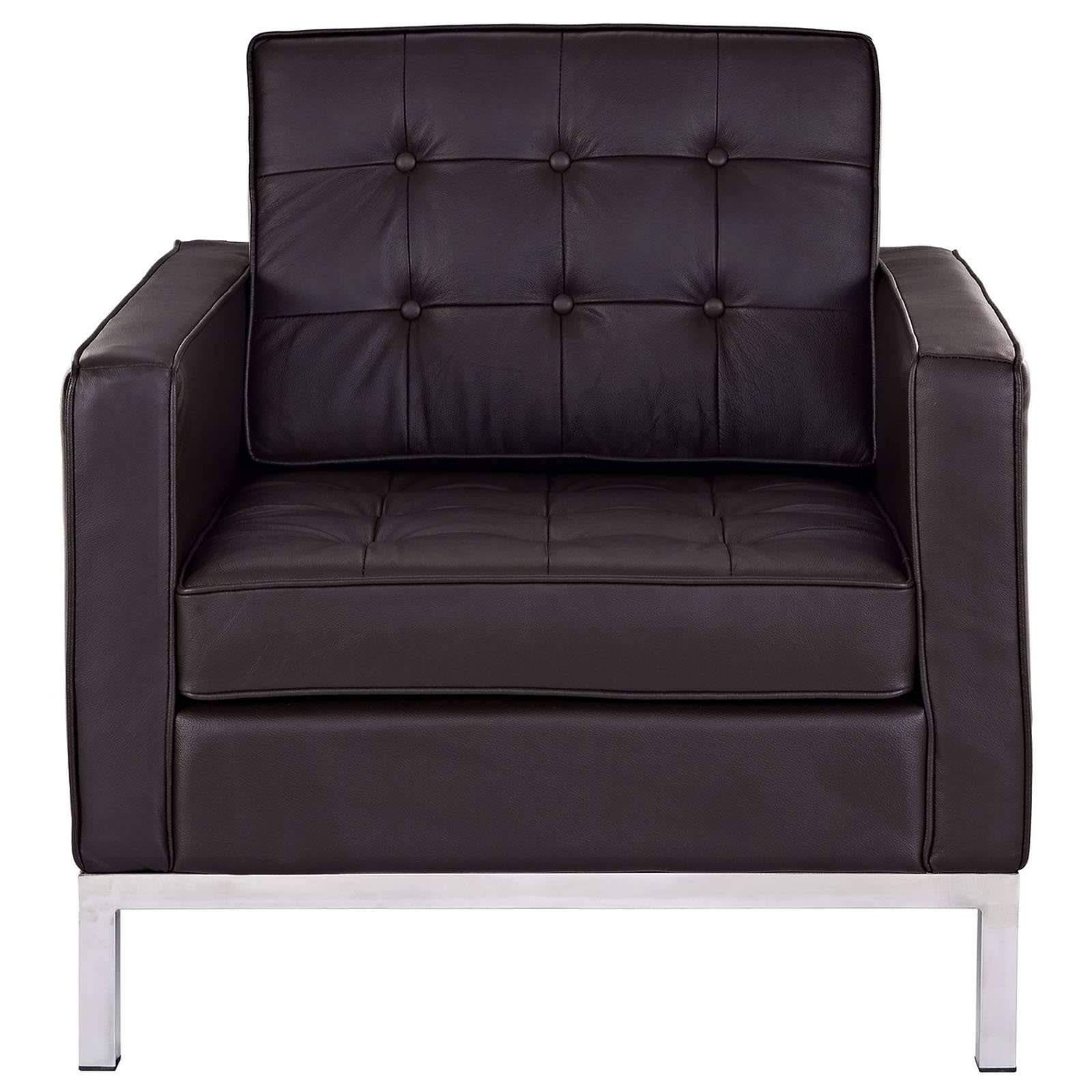 White Leather Armchair Y2151