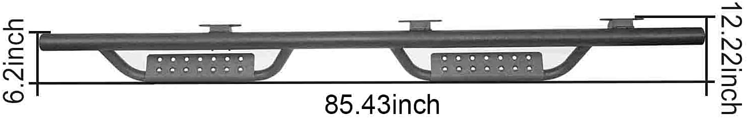 Tubular Side Step Running Board Nerf Bar Rock Slider T181