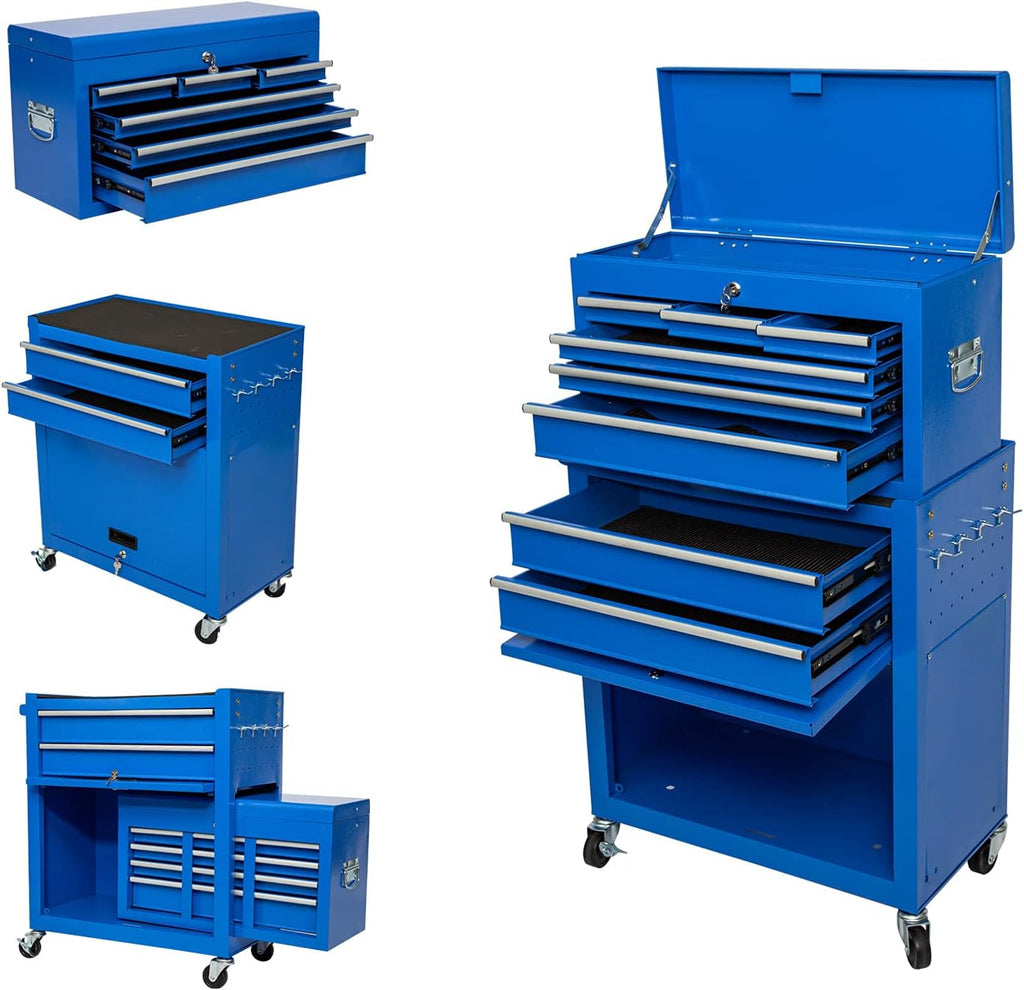8-Drawer Rolling Tool Chest with Removable Top Box T365961
