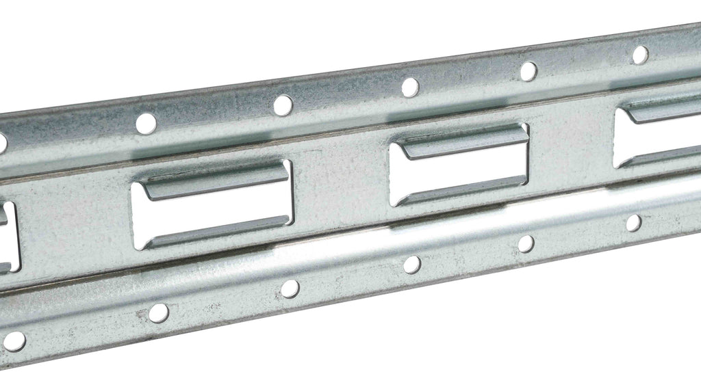 (8 Pack) 5' Vertical Galvanized Steel Bolt-On E-Track Tie-Down Rail W164613