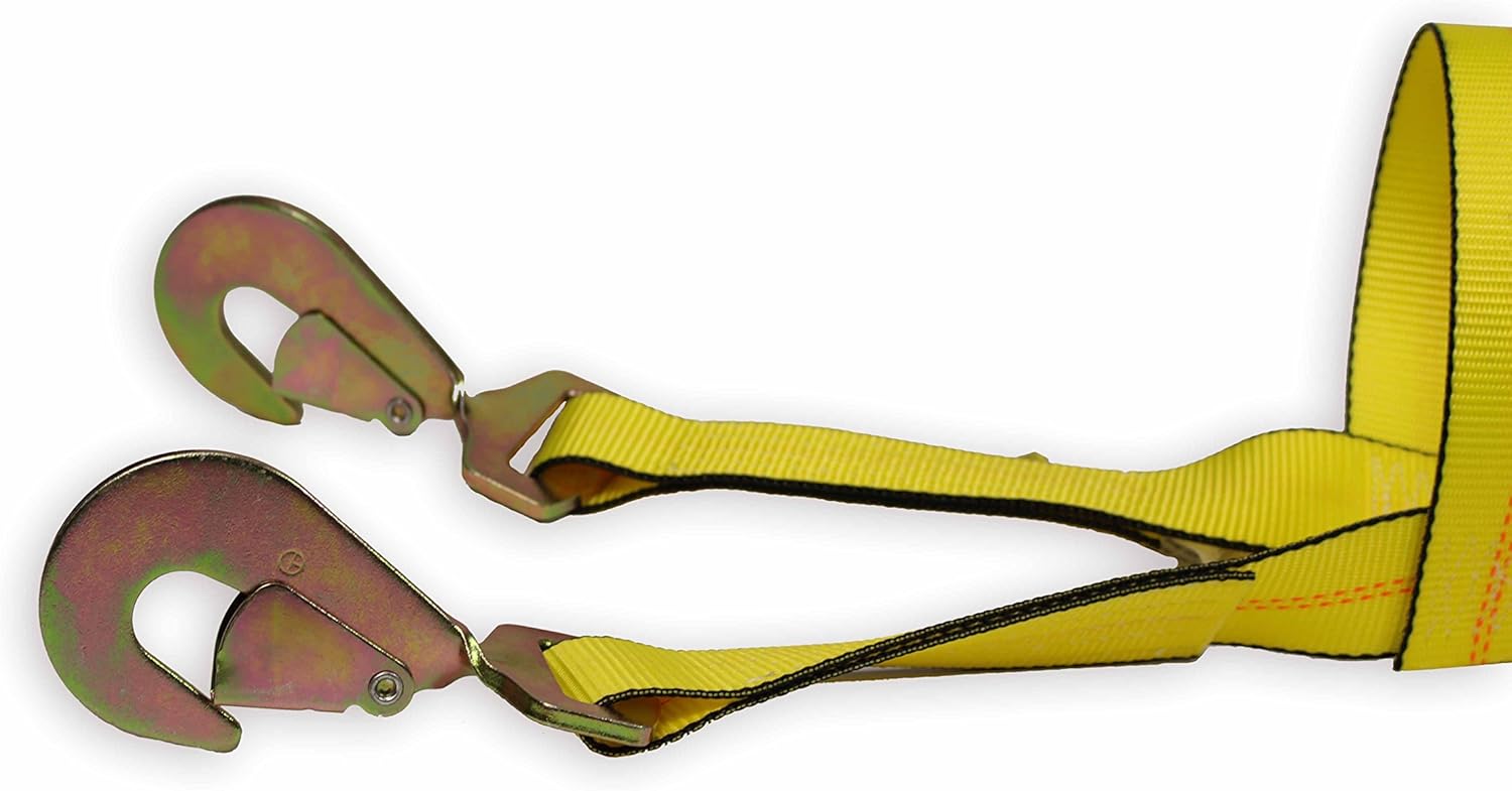 2-Pack Car Wheel Straps with Twisted Snap Hooks O3440