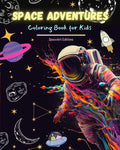 Coloring Book for Kids: Space Designs, Planets, Astronauts, Aliens P52710