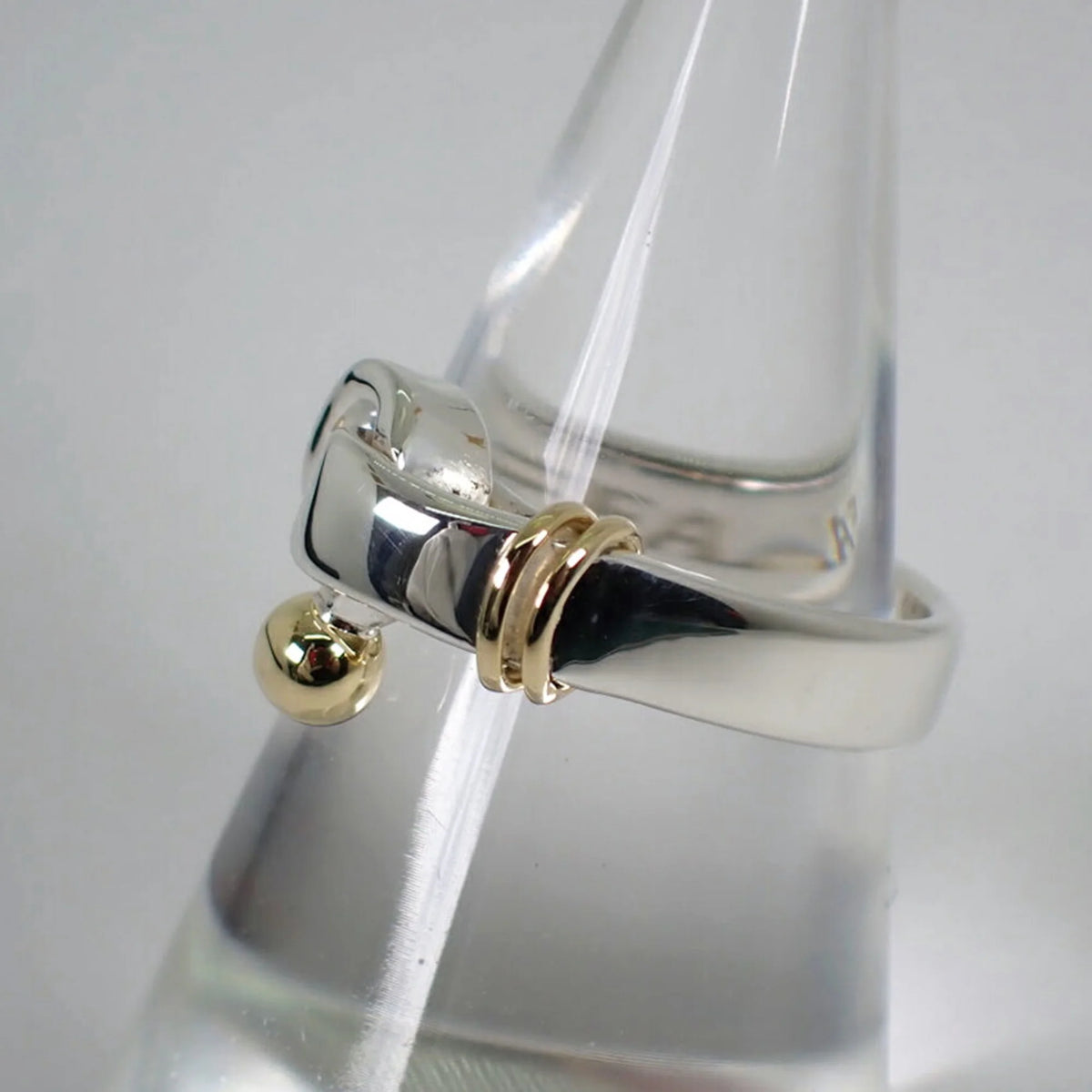 925 750 Hook & Eye Combination Ring Size 12.5 Y871711