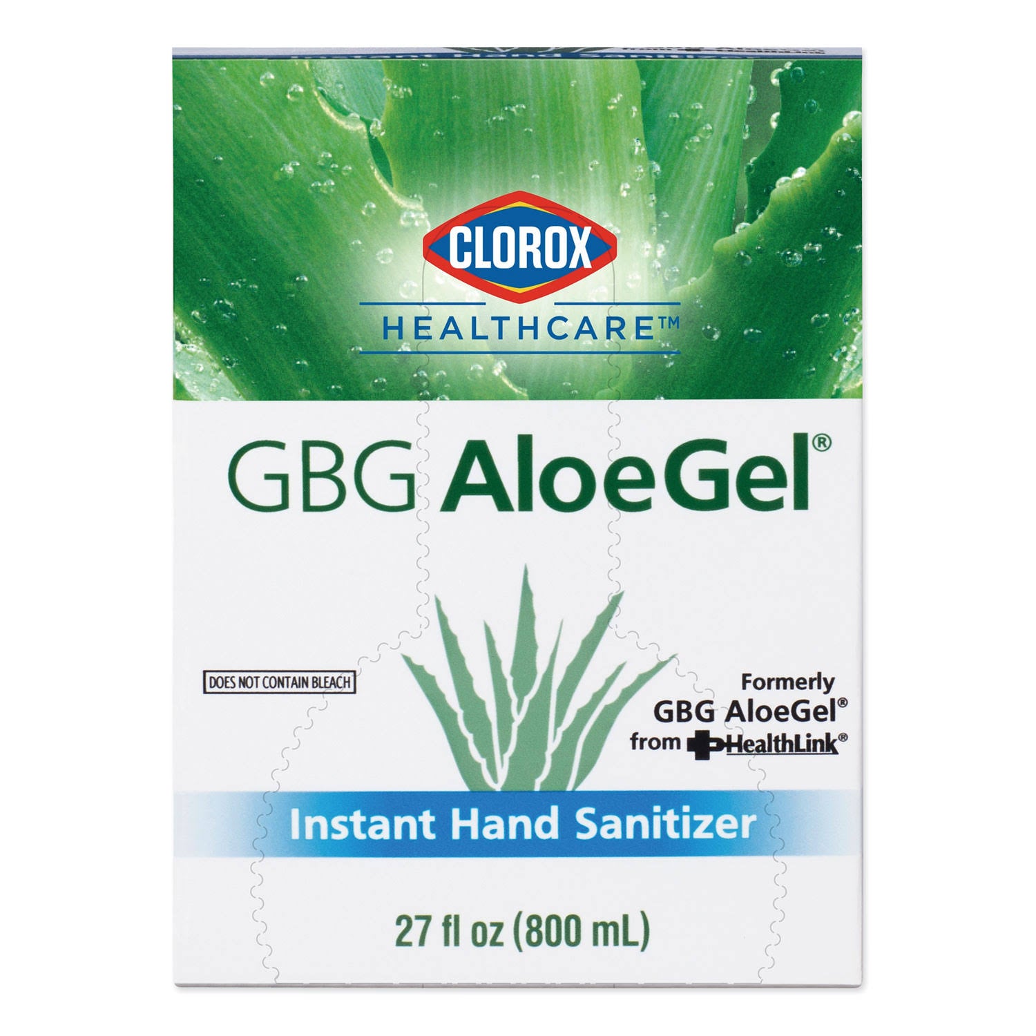 12 Carton AloeGel Hand Sanitizer, 800 ml Bag-in-a-Box L983468