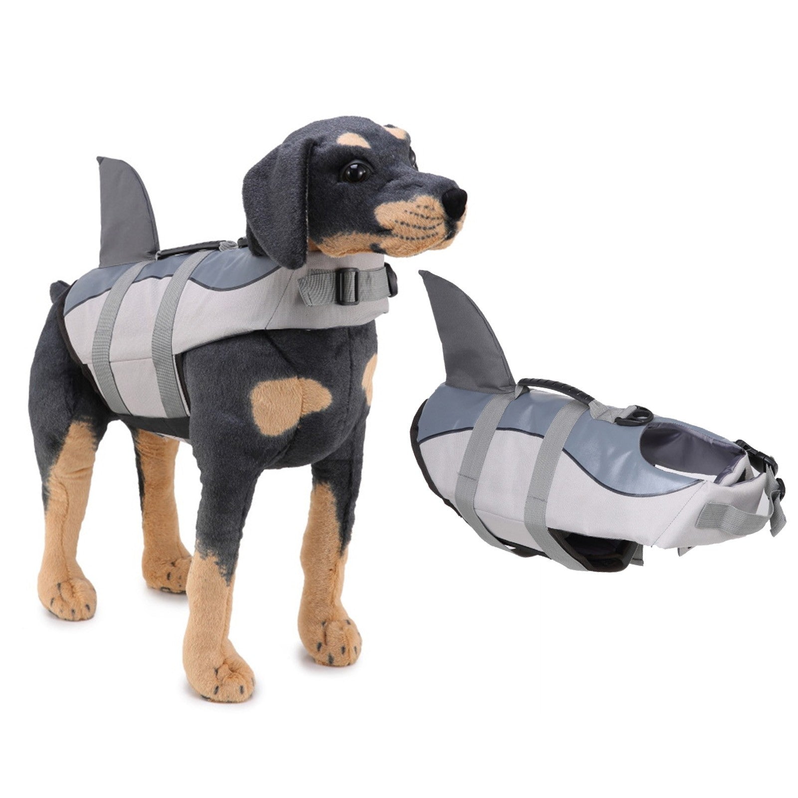 Shark Tear-Proof Adjustable Pet Jacket With Rescue Handle X588