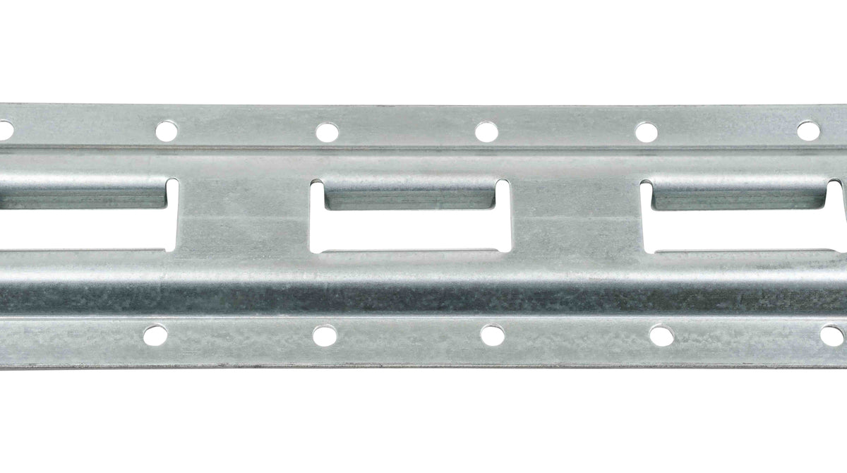 (8 Pack) 5' Vertical Galvanized Steel Bolt-On E-Track Tie-Down Rail W164613