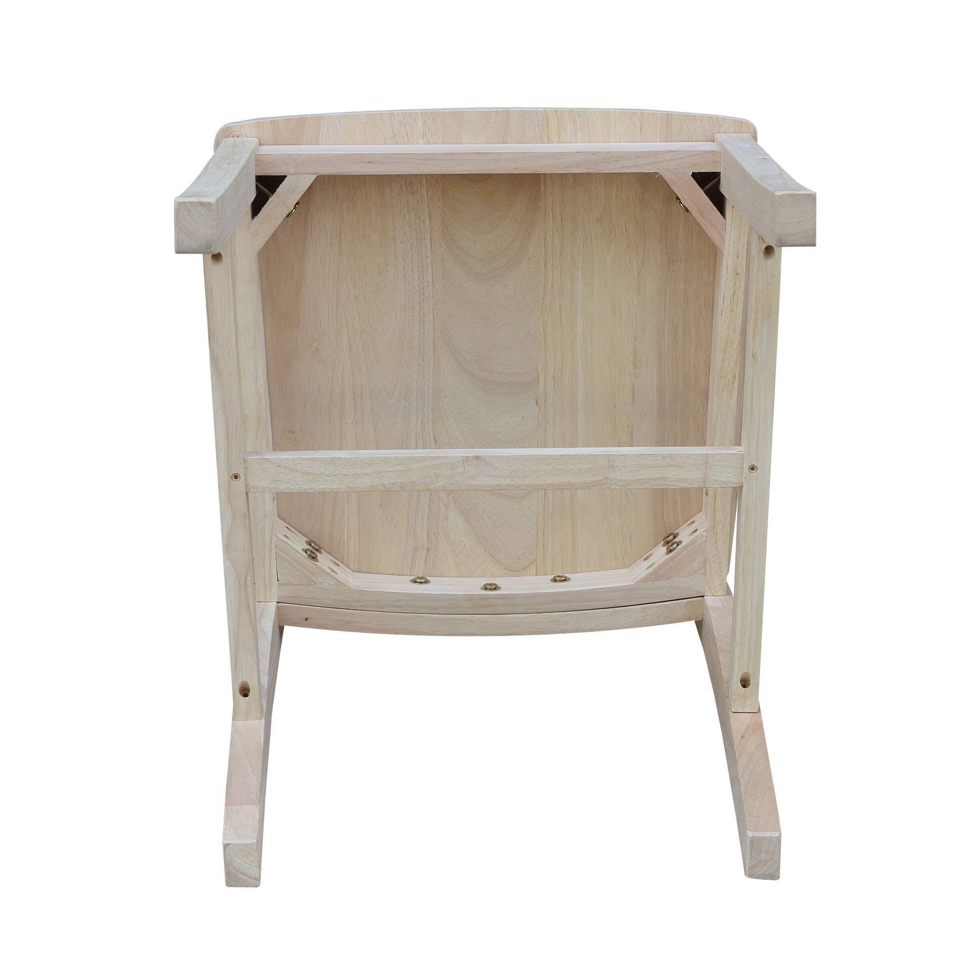 Set of 2 Steambent Mission Chair Unfinished Y527