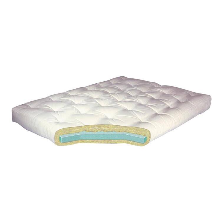 Black Microfiber Full Futon Mattress C8411
