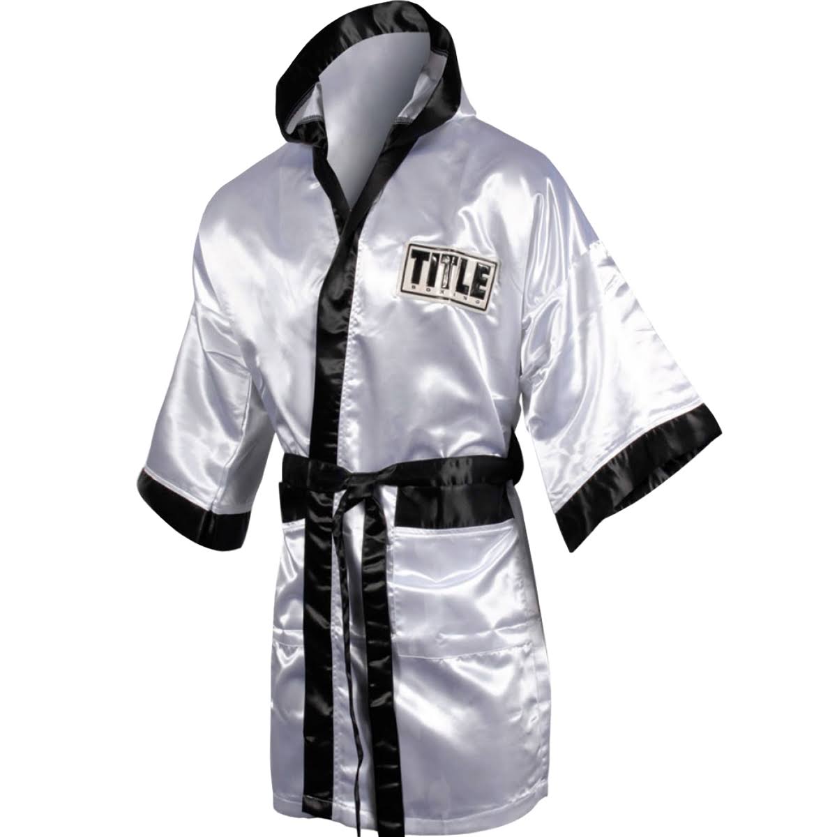 White Satin Walkout Robe A90392