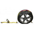 Yellow 8 Piece Car Tie Downs with Ratchet Buckle N2868