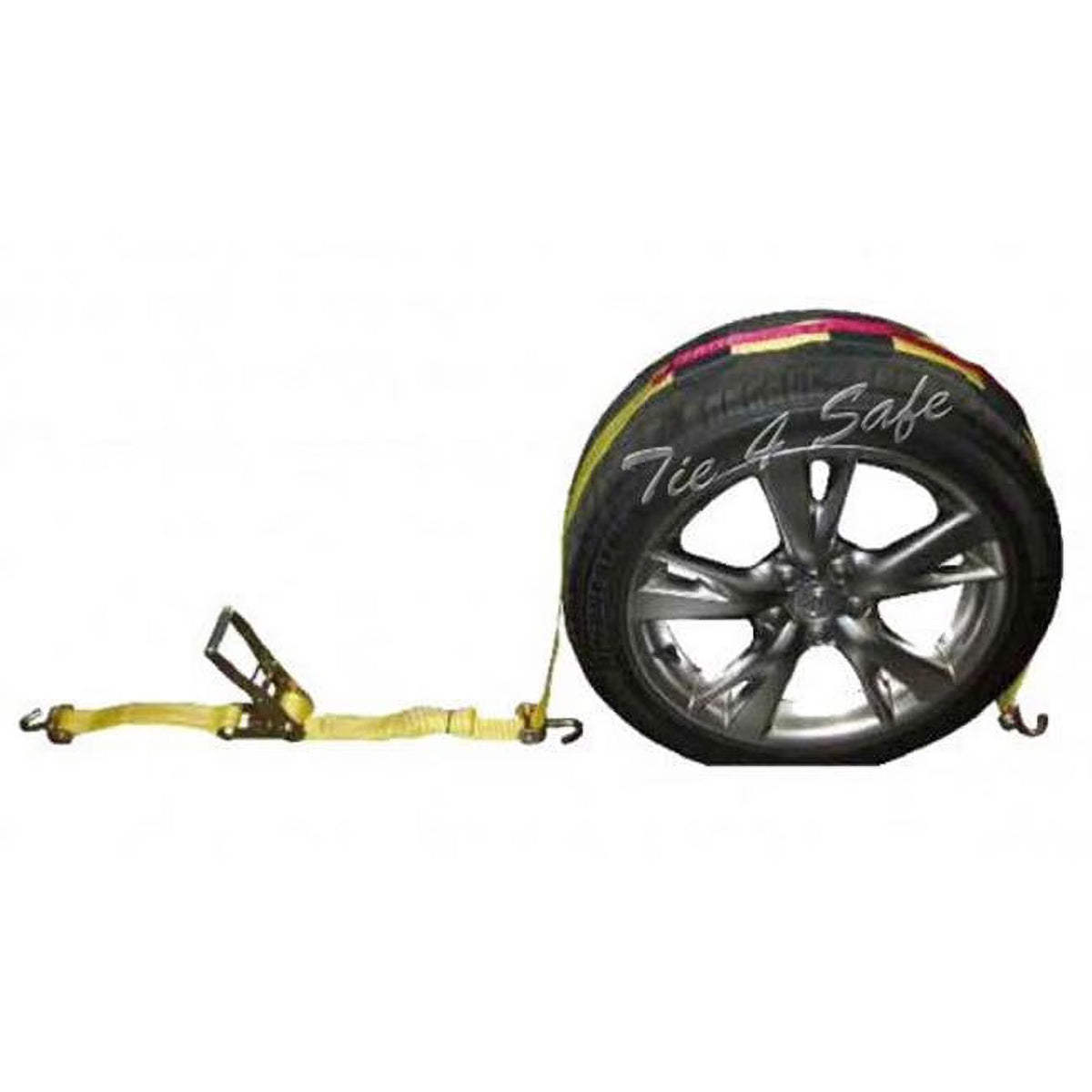 Yellow 8 Piece Car Tie Downs with Ratchet Buckle N2868
