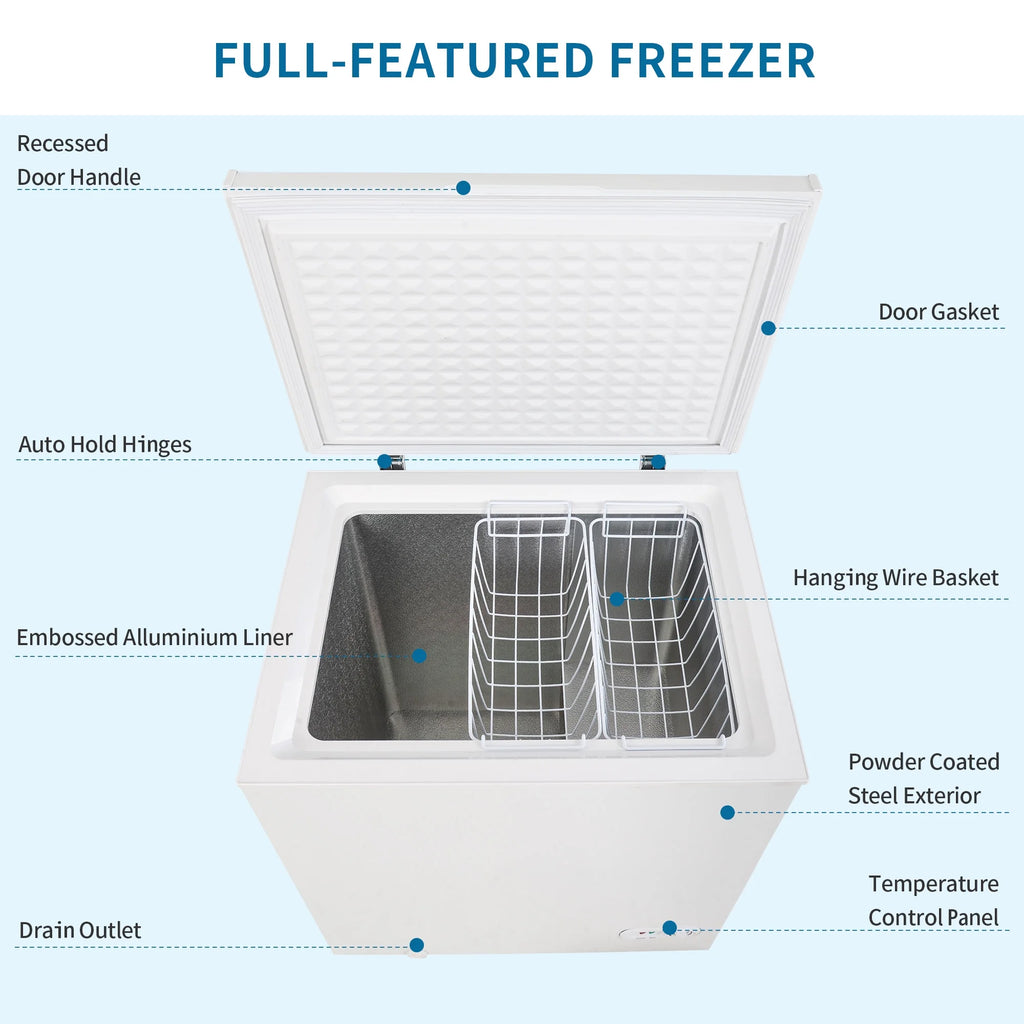 5 Cubic Feet Chest Freezer with Removable Basket E441992