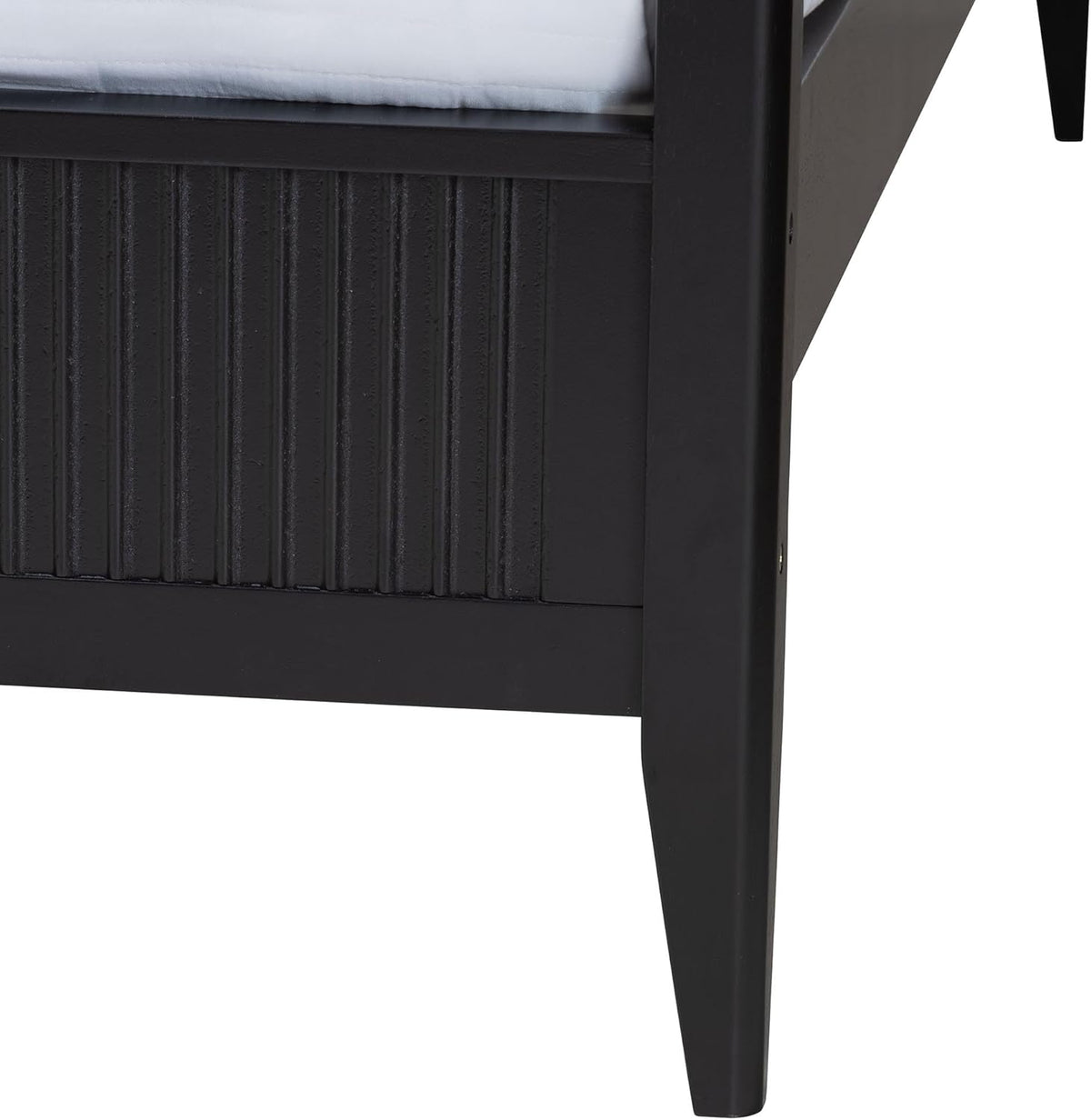 Black King Wood Canopy Bed X2157
