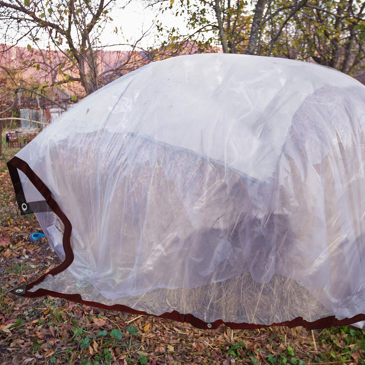 6.5 x 6.5 Feet PE Tarp with Elastic Rope I1777