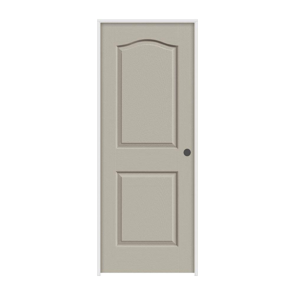 24 in. x 80 in. Textured Solid Core Molded Composite MDF Single Prehung Interior Door S347798