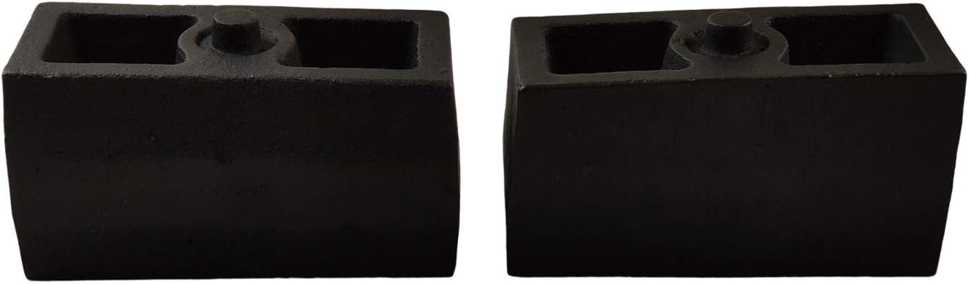 1.5 Rear Suspension Lift Cast Iron Blocks with 12.5 Square Leaf Spring Axle U Bolts M11802