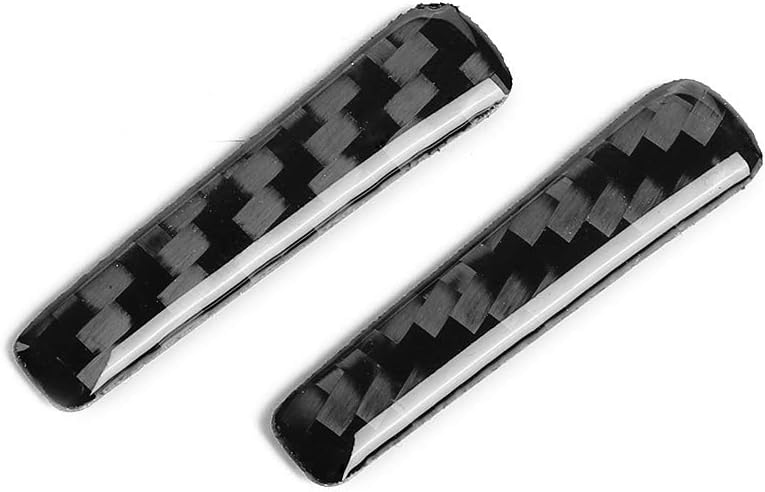 Carbon Fiber Control Handle Trim Cover Accessories for Ford Mustang 2015-2021 (2PCS Black) K596