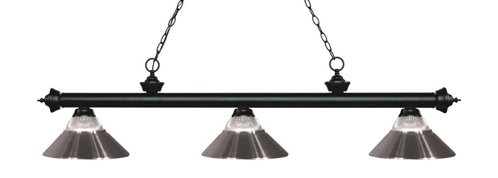 Antique Silver 3 Light Billiard Light A5512