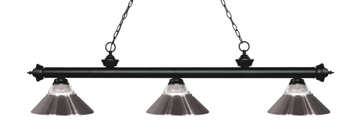 Antique Silver 3 Light Billiard Light A5512